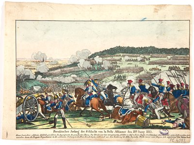 Der Beginn der Schlacht von Waterloo, die preußische Seite, 18. Juni 1815 von Friedrich Campe